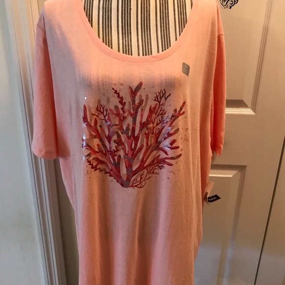Catherine Coral Reef Short Sleeve Top - Picture 8 of 11